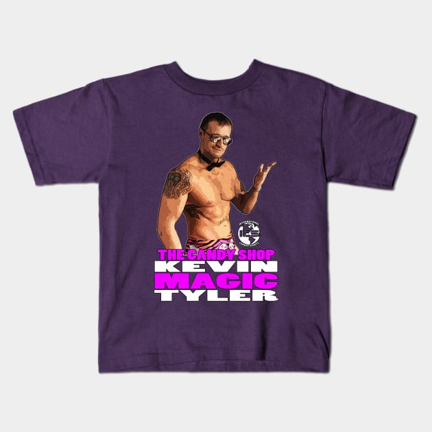 Kevin Magic Tyler Kids T-Shirt by ics_wrestling